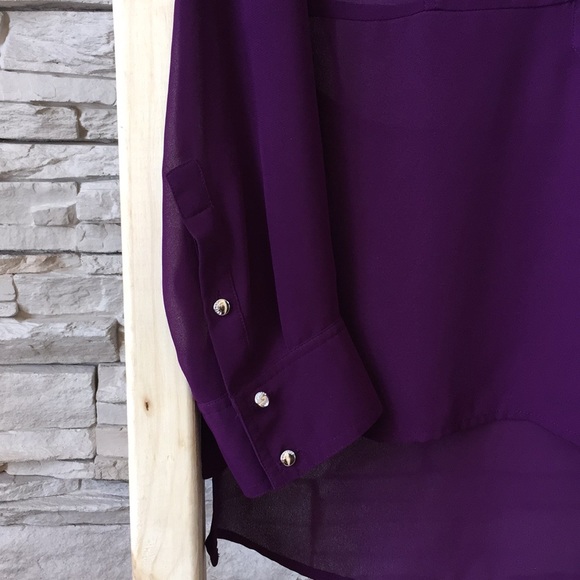 Deep Purple Blouse - Picture 3 of 4
